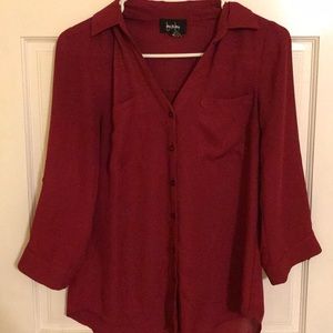 By&By Wine Blouse